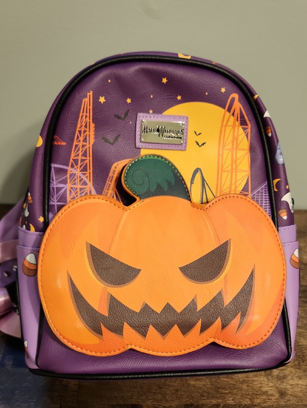 Cedar Point Halloweekends Halloween Pumpkin Mini Backpack